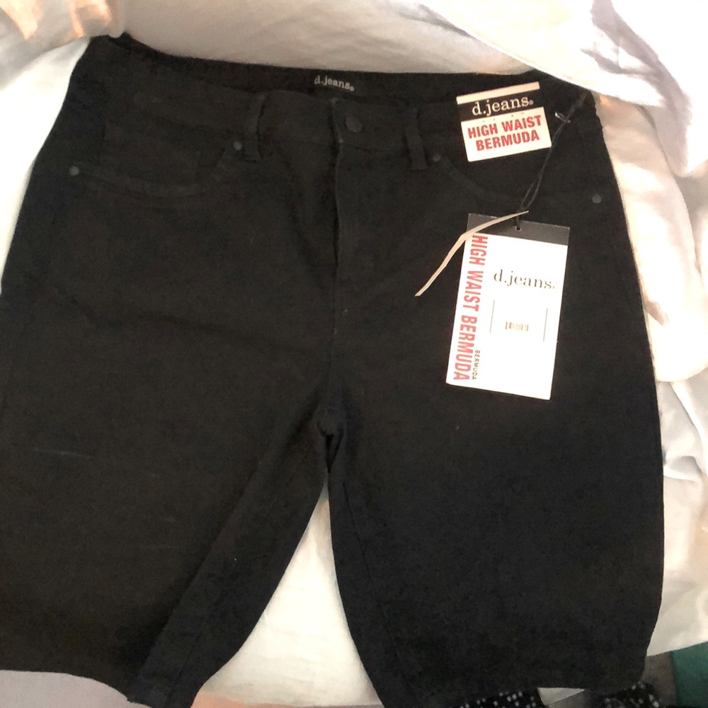 Brand new, Size 14 , D.jeans high waist Bermuda black shorts.